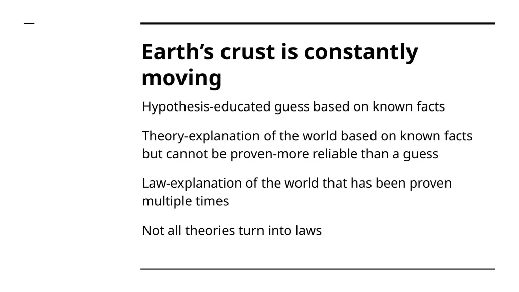Plate Tectonics Chapter 7 page 214 Earth’s crust - slide 2 of 17