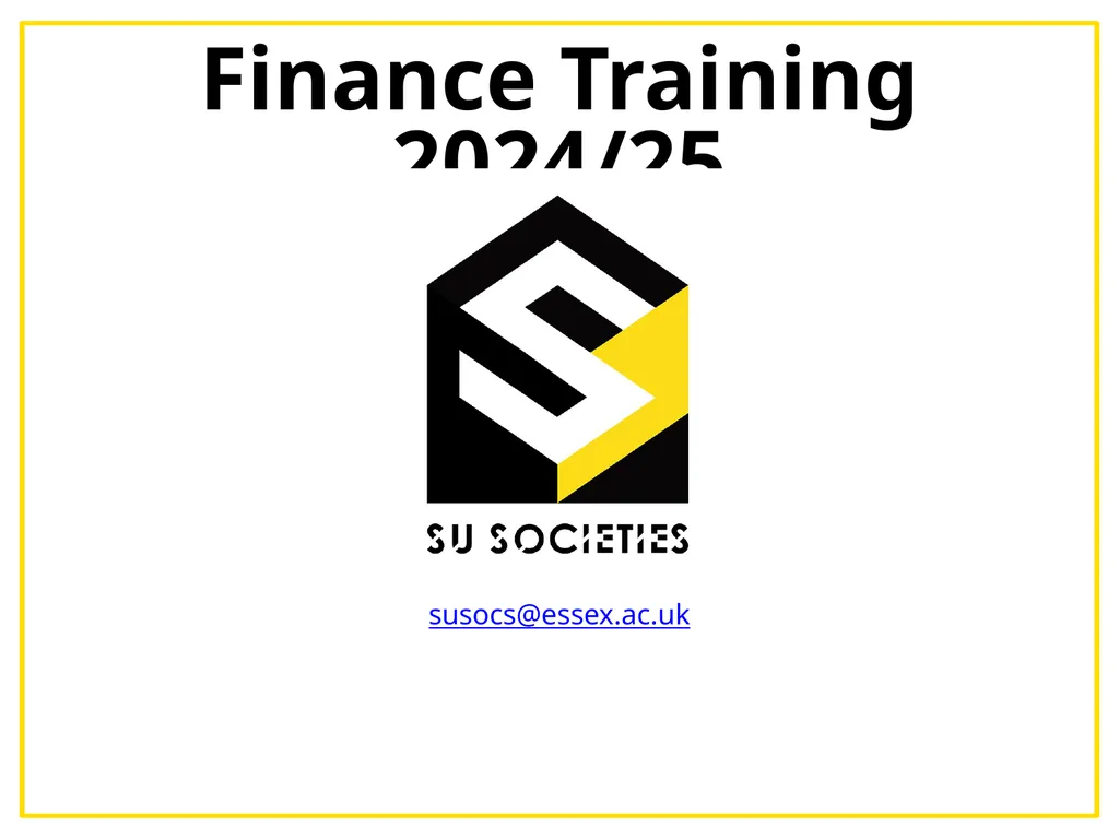 Finance Training 2024/25 Picture?