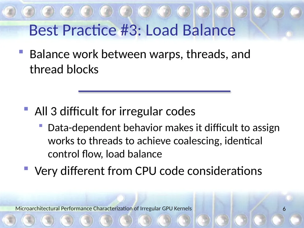 Microarchitectural Performance Characterization of - slide 6 of 26