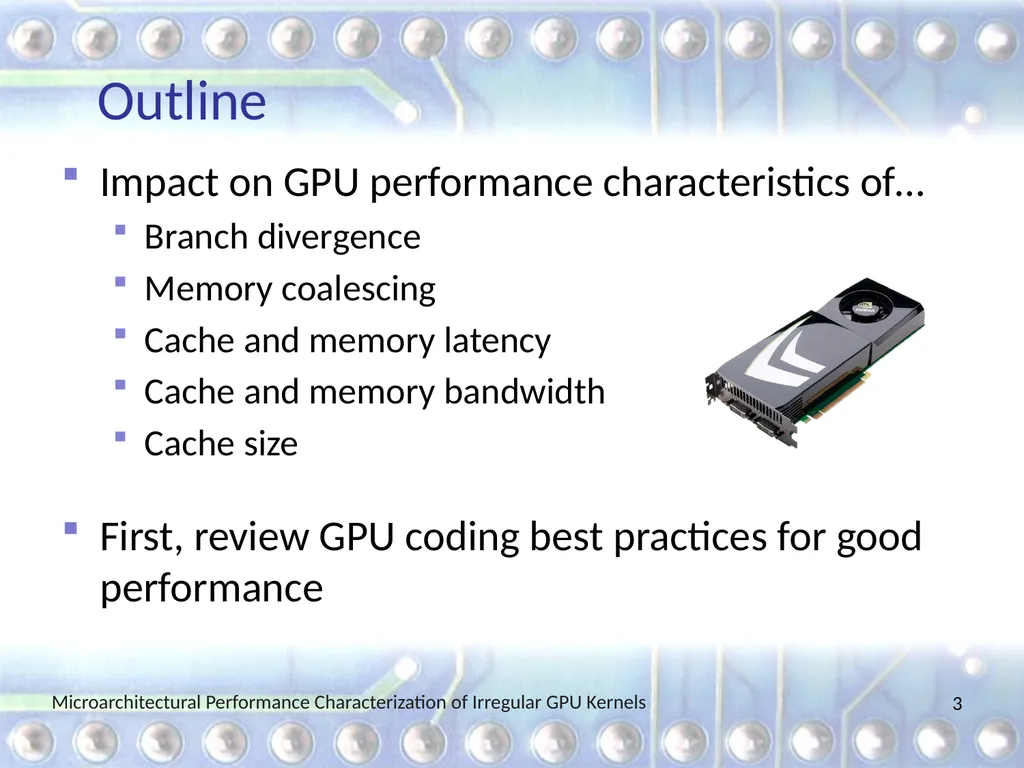 Microarchitectural Performance Characterization of - slide 3 of 26