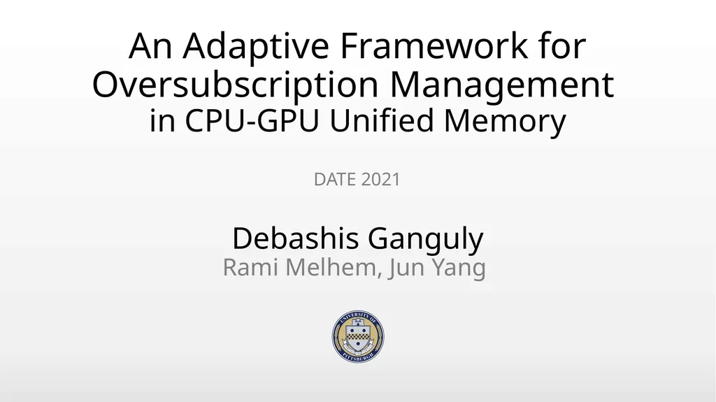 An Adaptive Framework for Oversubscription - slide 1 of 20