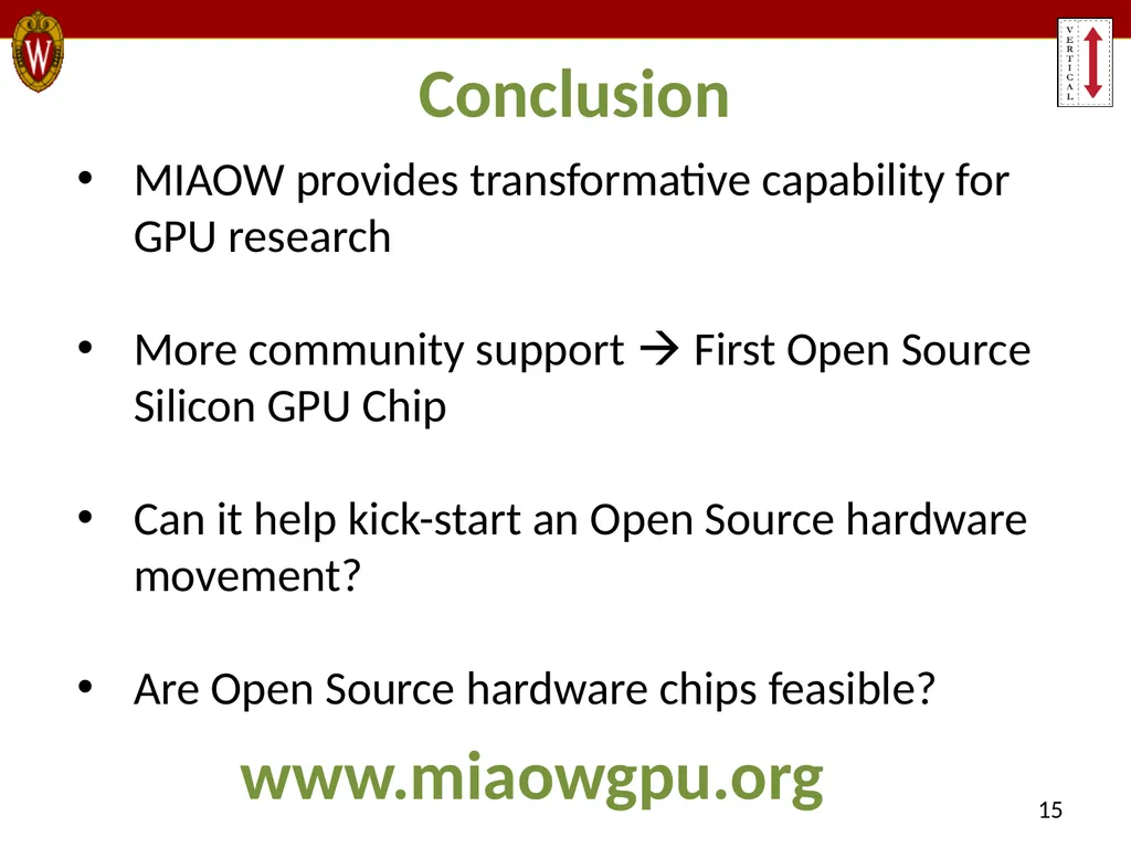 MIAOW: An Open Source RTL Implementation of a - slide 15 of 20