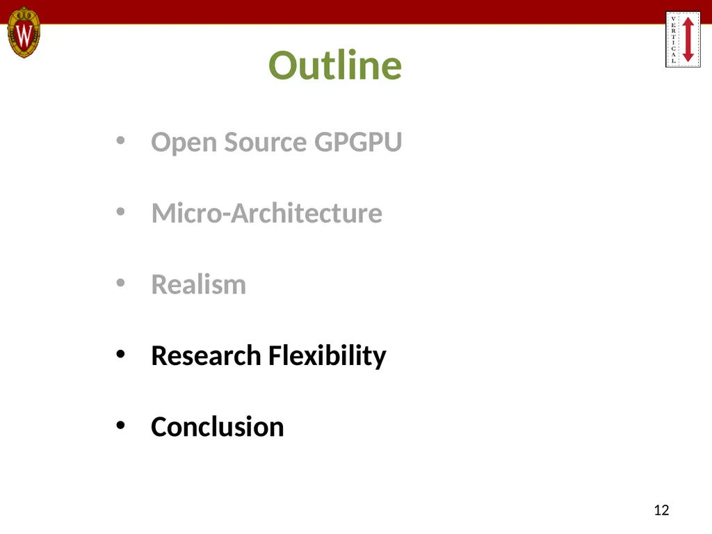 MIAOW: An Open Source RTL Implementation of a - slide 12 of 20