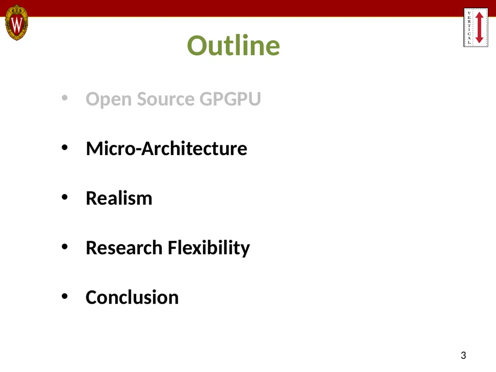 MIAOW: An Open Source RTL Implementation of a - slide 3 of 20