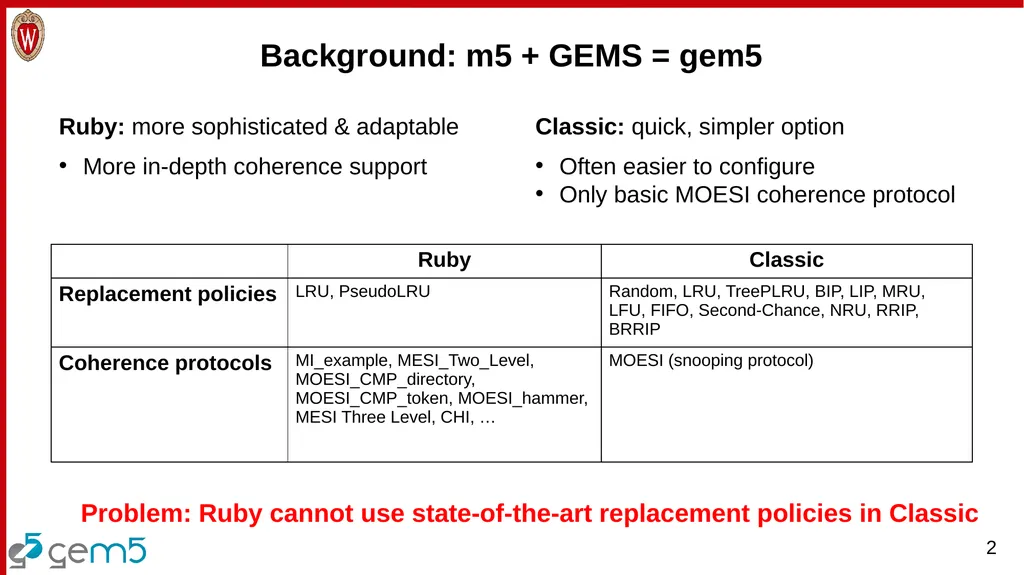 Analyzing the Benefits of More Complex Cache - slide 2 of 24