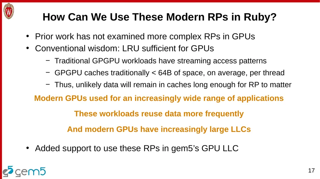 Analyzing the Benefits of More Complex Cache - slide 17 of 24