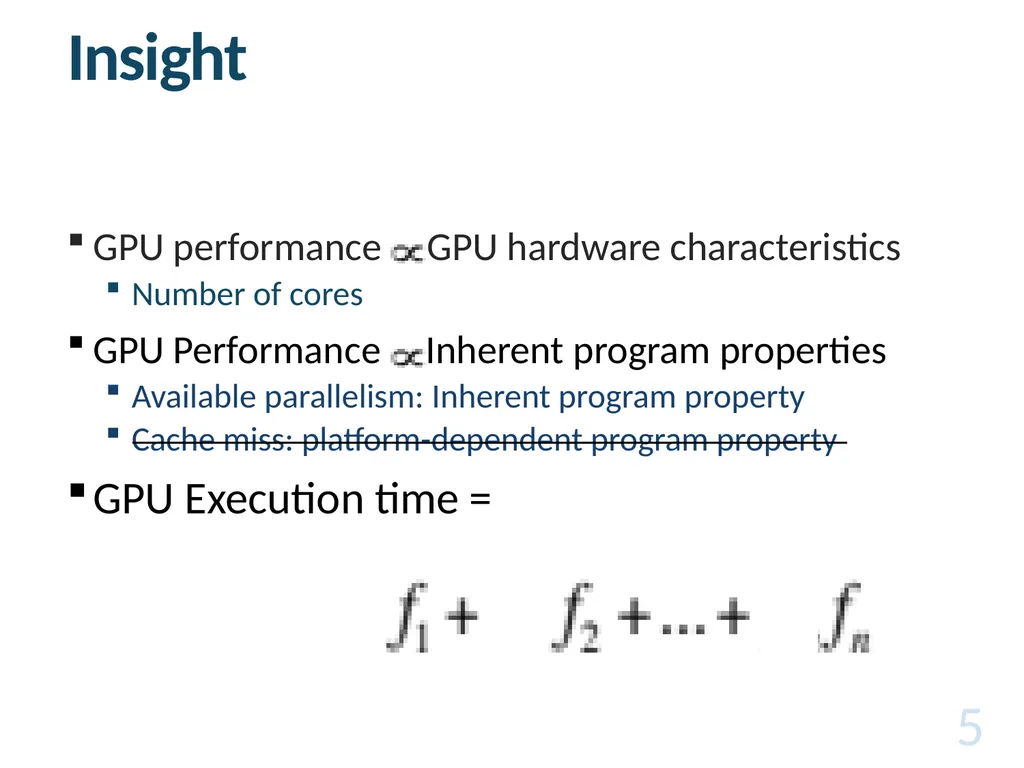 Cross-Architecture Performance Prediction (XAPP): - slide 5 of 19
