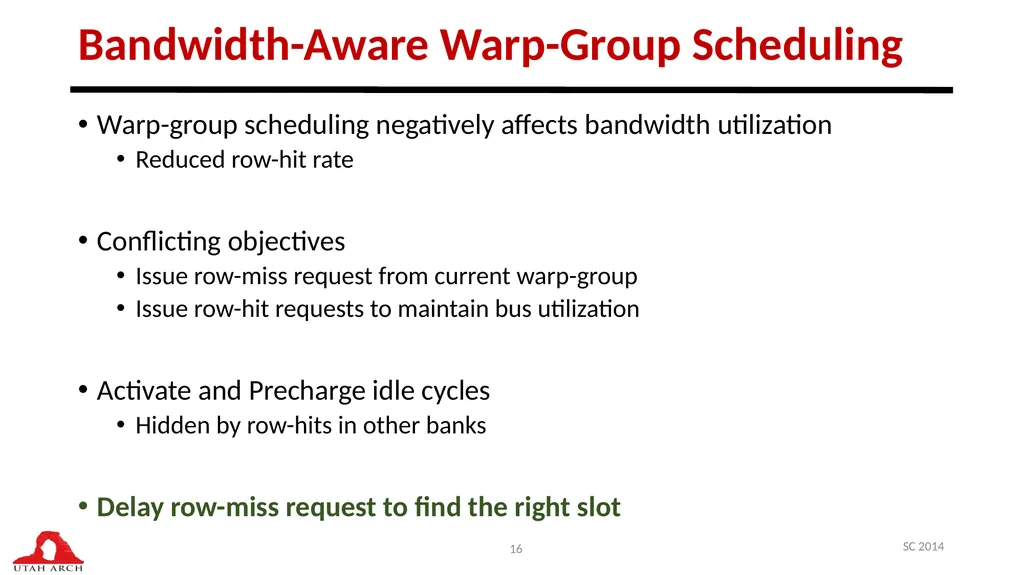 Managing DRAM Latency Divergence in Irregular - slide 16 of 33