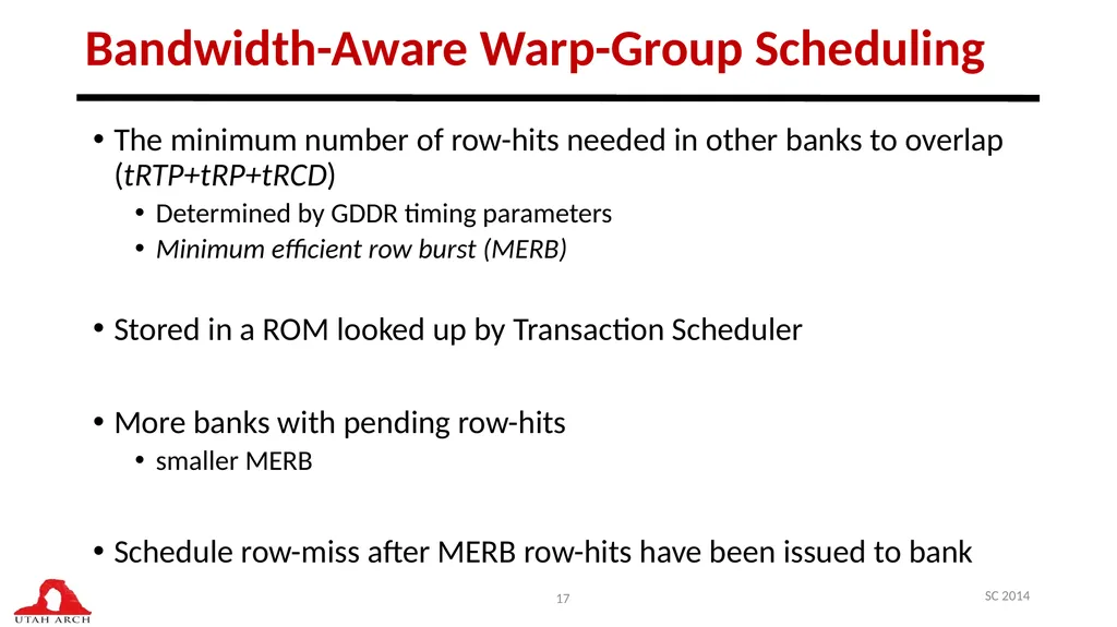 Managing DRAM Latency Divergence in Irregular - slide 17 of 33