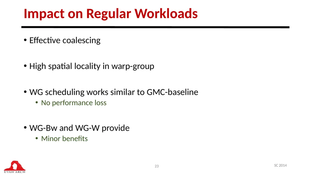 Managing DRAM Latency Divergence in Irregular - slide 23 of 33