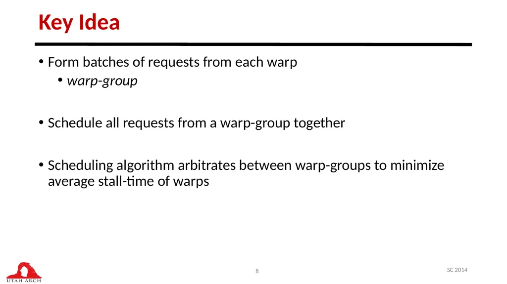 Managing DRAM Latency Divergence in Irregular - slide 8 of 33