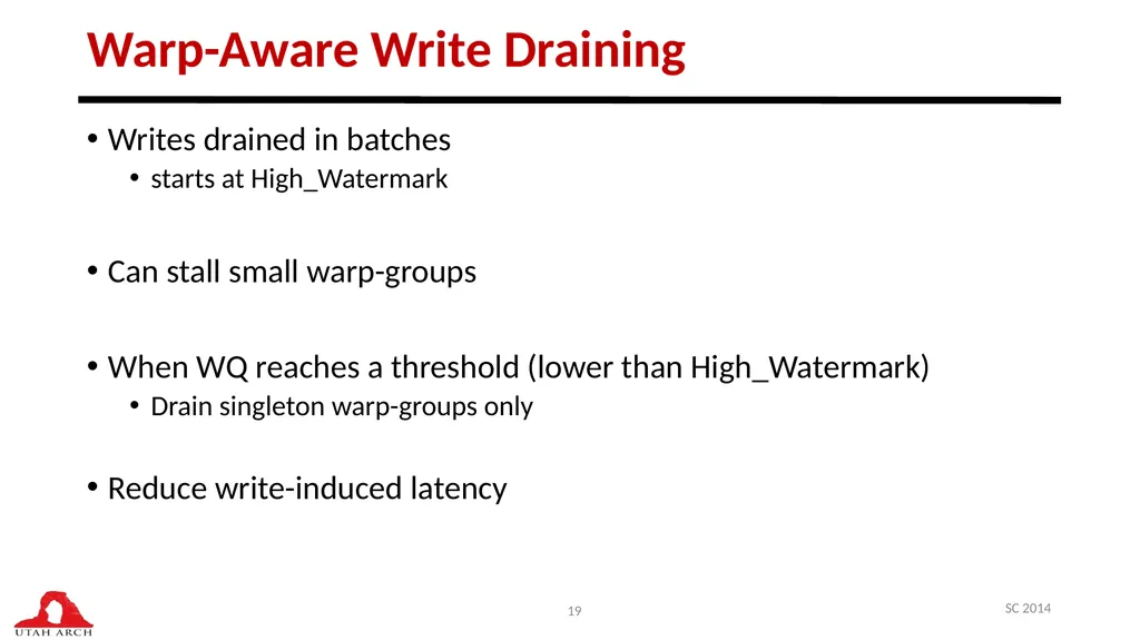 Managing DRAM Latency Divergence in Irregular - slide 19 of 33