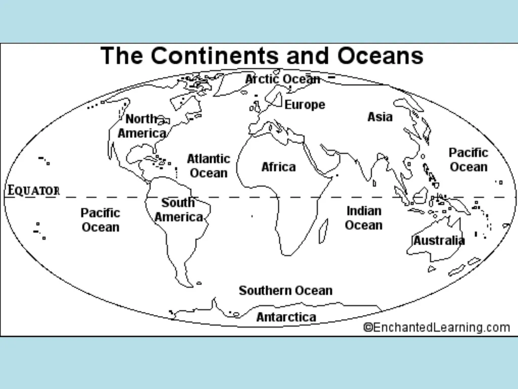 Fun Facts: Continents and Oceans There are five - slide 5 of 10