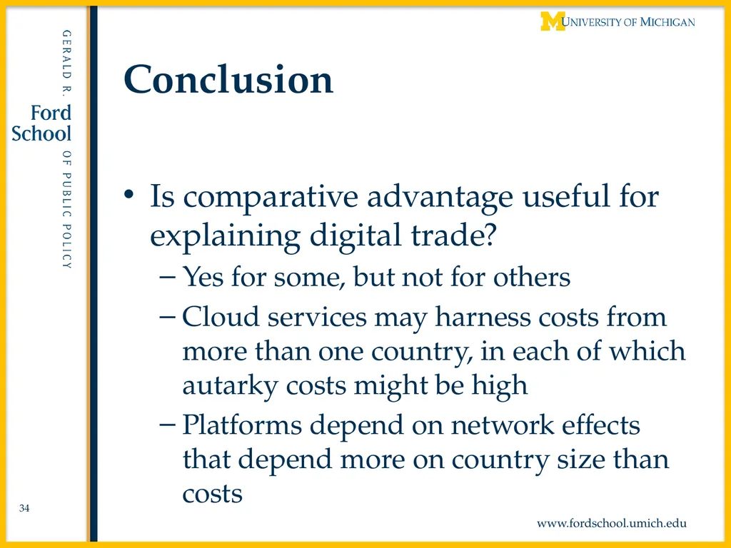 Comparative Advantage and Digital Trade Alan V. - slide 34 of 35