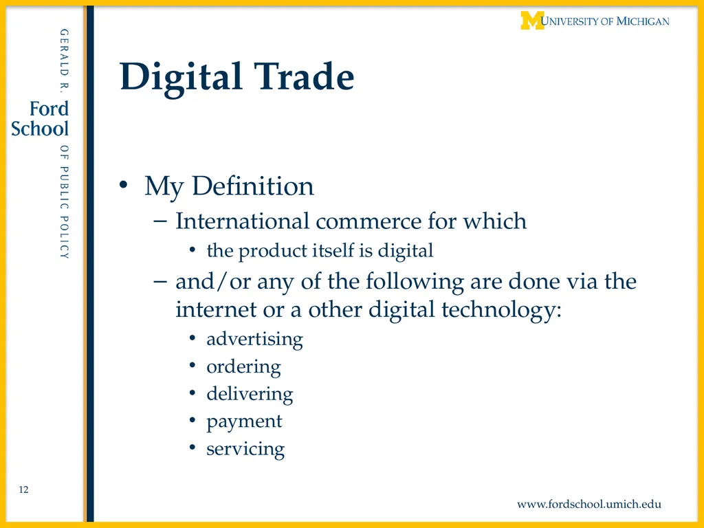 Comparative Advantage and Digital Trade Alan V. - slide 12 of 35