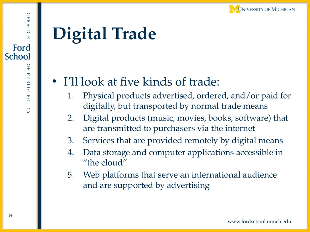 Comparative Advantage and Digital Trade Alan V. - slide 14 of 35