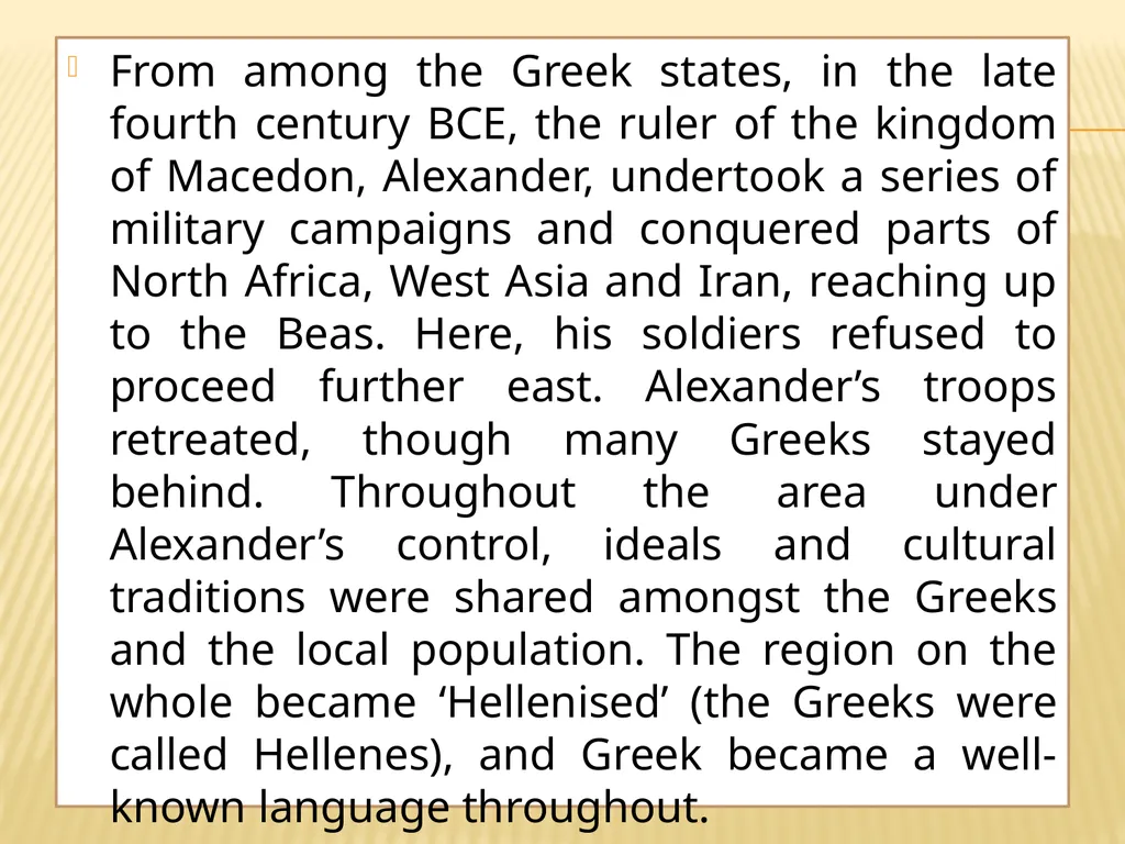 Class –XI Subject: History Topic: An Empire Across - slide 5 of 34