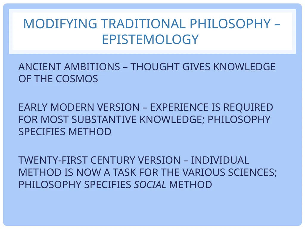 Philip Kitcher DEWEY’S RADICAL VISION UNLESS A - slide 16 of 22
