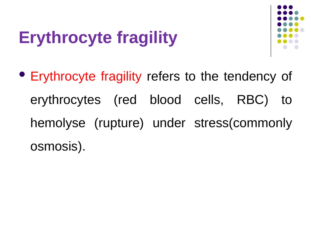 Osmotic Fragility Test Physiology Lab-3 Practical - slide 4 of 22