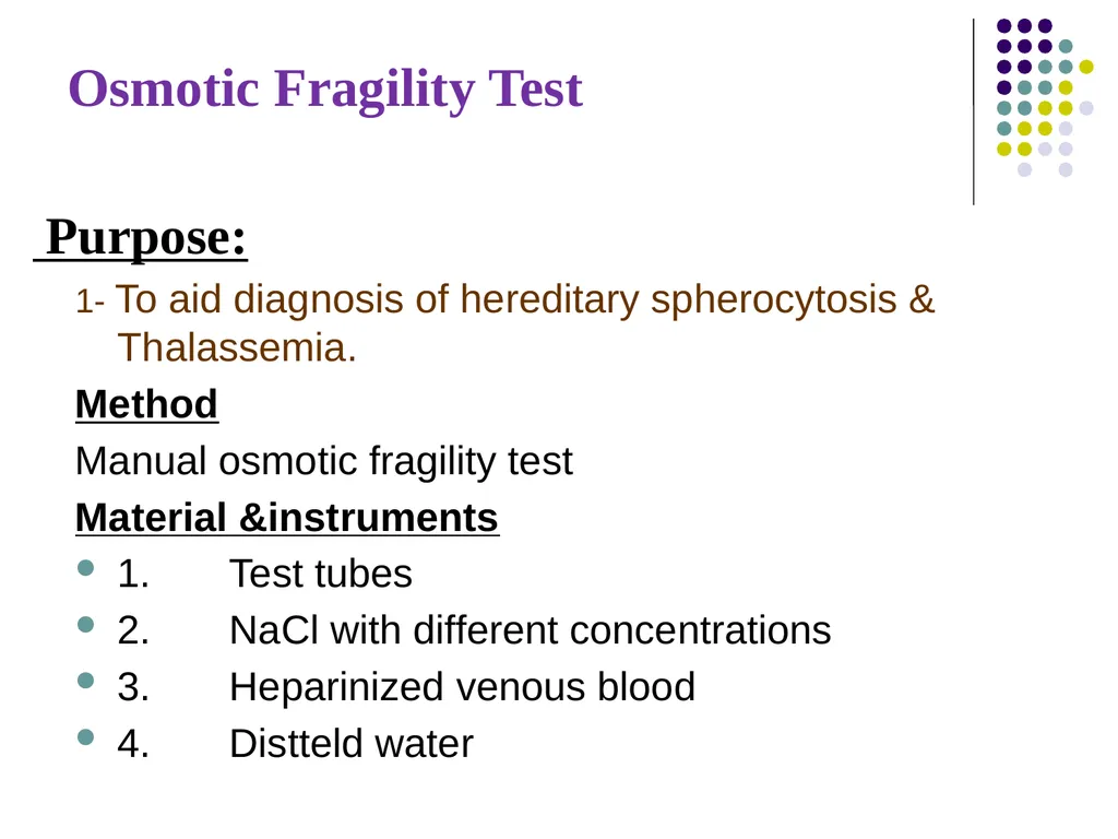 Osmotic Fragility Test Physiology Lab-3 Practical - slide 14 of 22