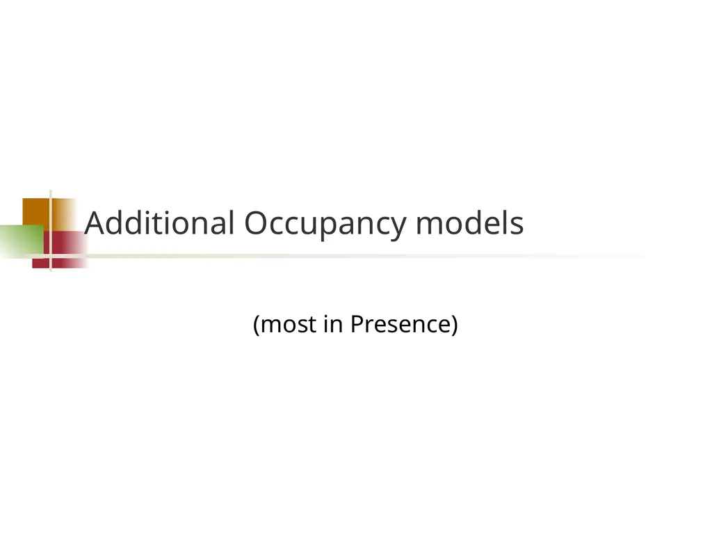 Species interaction models Goal Determine whether - slide 16 of 26