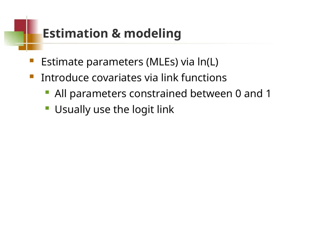 Species interaction models Goal Determine whether - slide 11 of 26