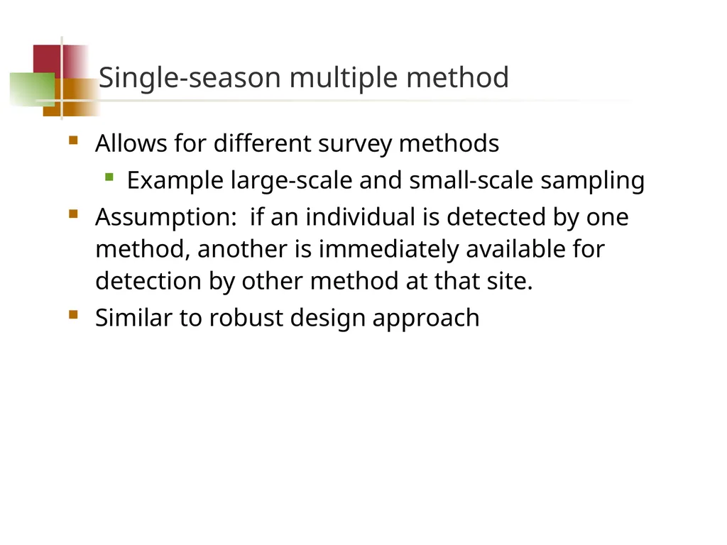 Species interaction models Goal Determine whether - slide 21 of 26