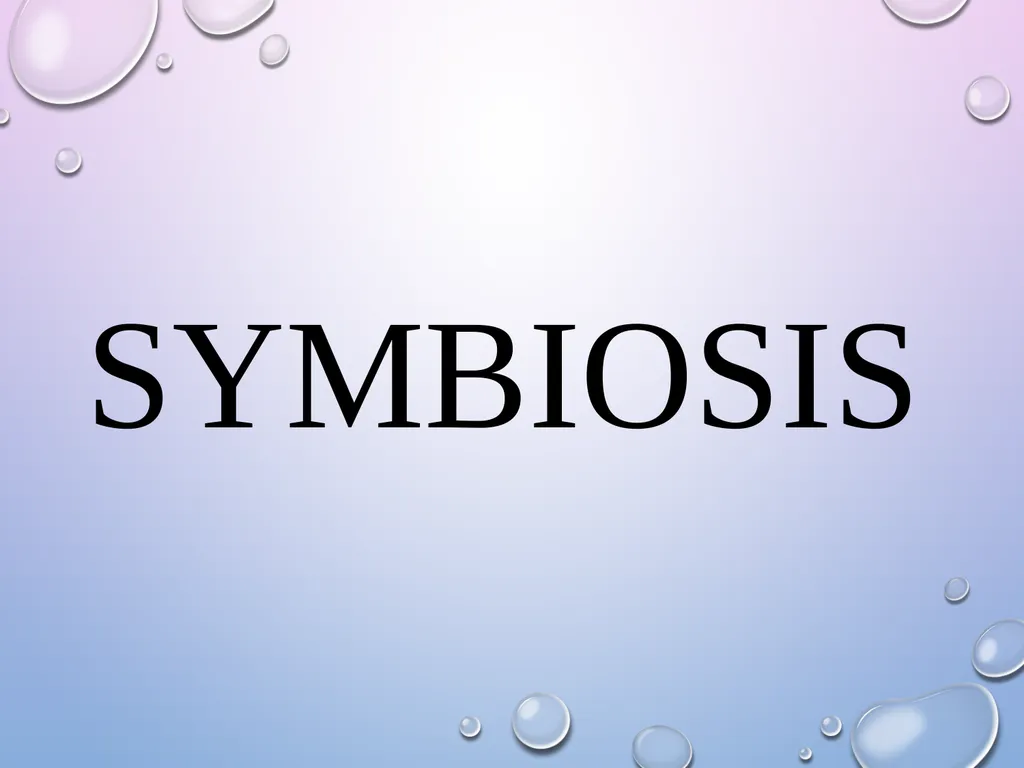 Symbiosis After the presentation, I should be able - slide 1 of 17