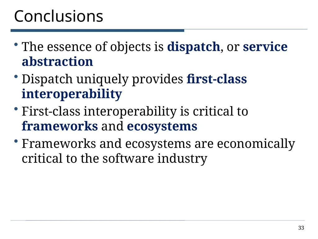 The Power of Interoperability: Why Objects Are - slide 33 of 33