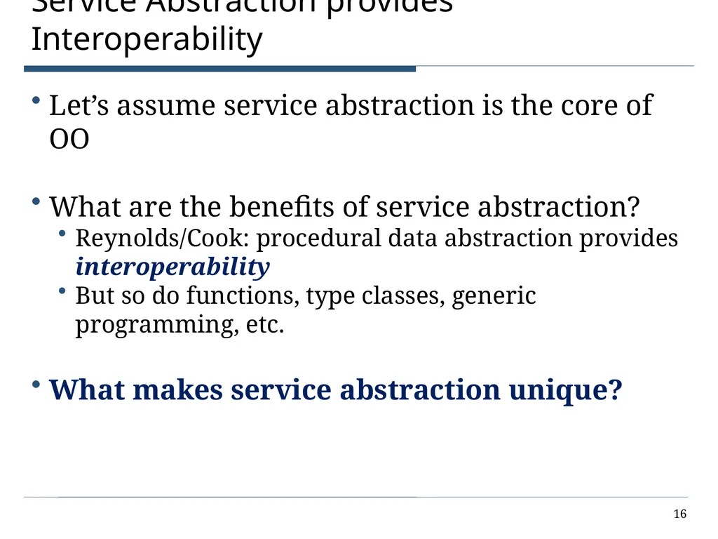 The Power of Interoperability: Why Objects Are - slide 16 of 33