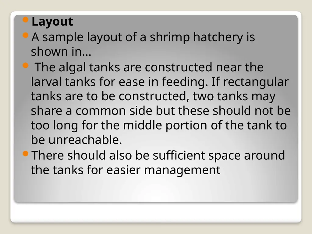 Fish hatchery Presented by K.sridhar Hatchery - slide 23 of 35
