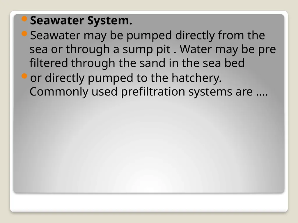 Fish hatchery Presented by K.sridhar Hatchery - slide 21 of 35