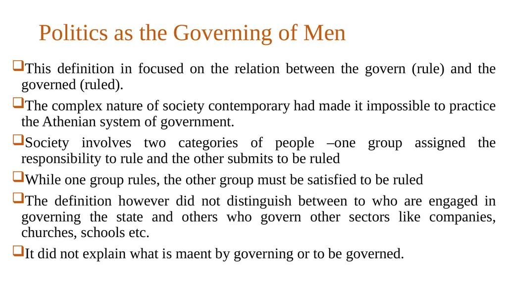 Politics-Administration Dichotomy Scope and Nature - slide 3 of 17