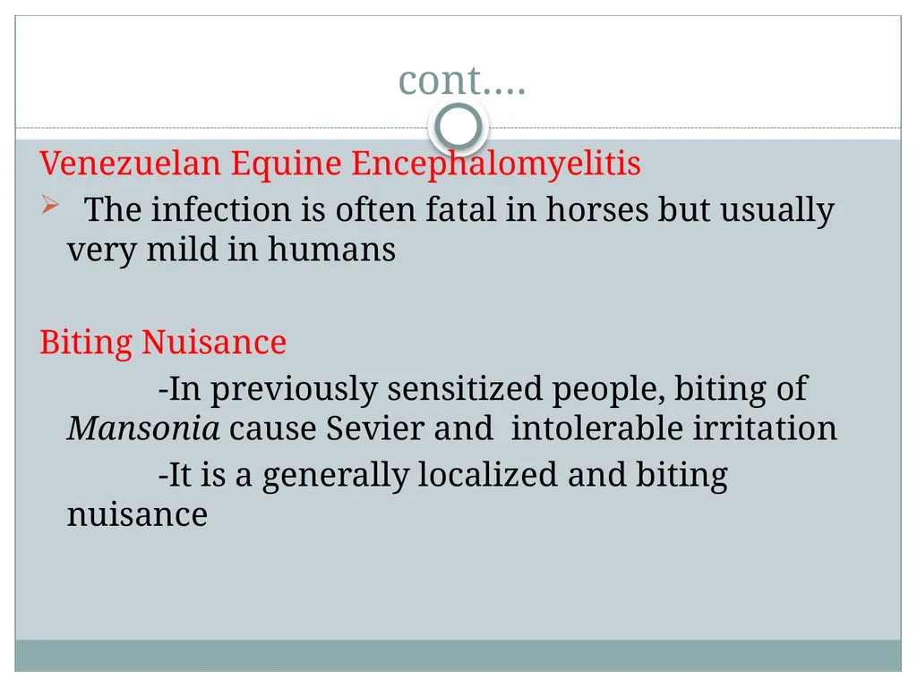 PRAMOD KUMAR MEHTA M.sc.(PHE) BIOLOGY OF MANSONIA - slide 17 of 19