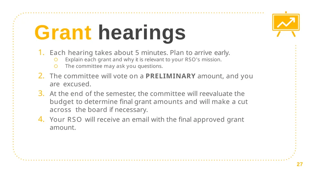 Student Appropriations Committee (SAC) Training - slide 27 of 43