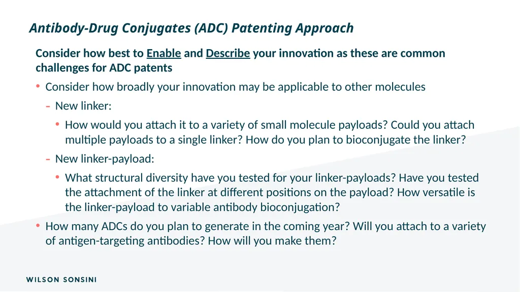 The IP ABCs of ADCs Deborah Smith, PhD., J.D. and - slide 12 of 44