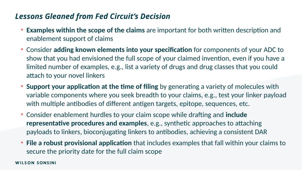 The IP ABCs of ADCs Deborah Smith, PhD., J.D. and - slide 35 of 44