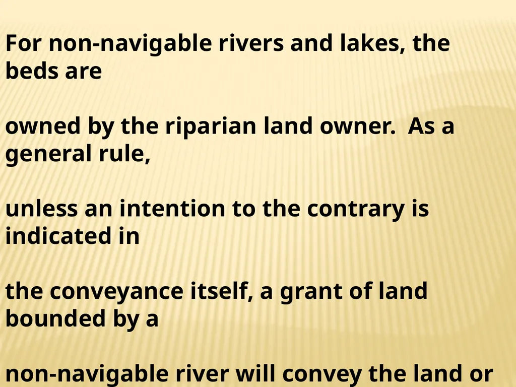 Tidelands, Shorelands & Riparian Boundaries From - slide 30 of 54