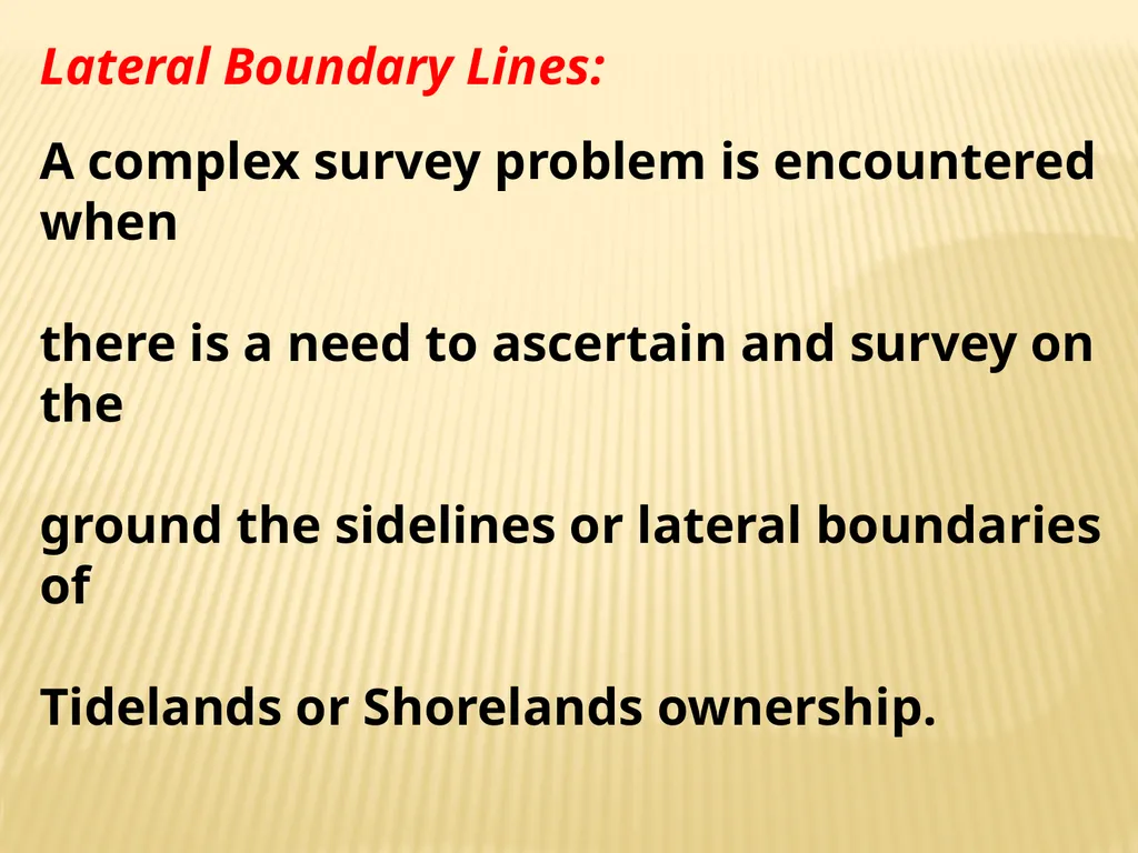Tidelands, Shorelands & Riparian Boundaries From - slide 49 of 54