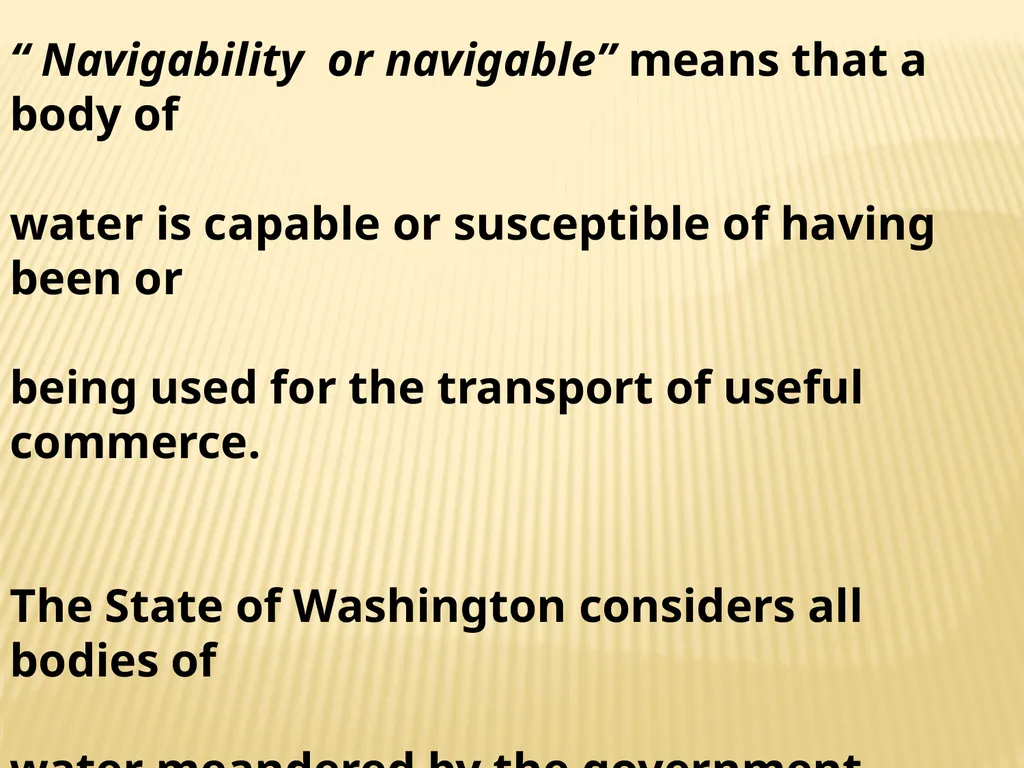 Tidelands, Shorelands & Riparian Boundaries From - slide 6 of 54