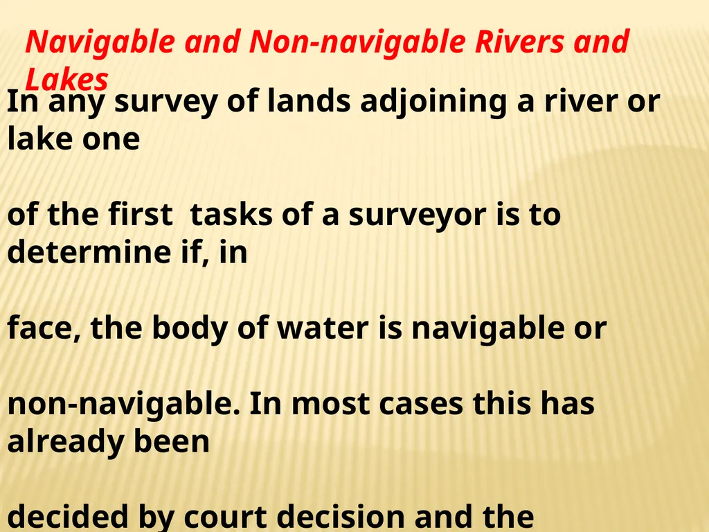 Tidelands, Shorelands & Riparian Boundaries From - slide 28 of 54