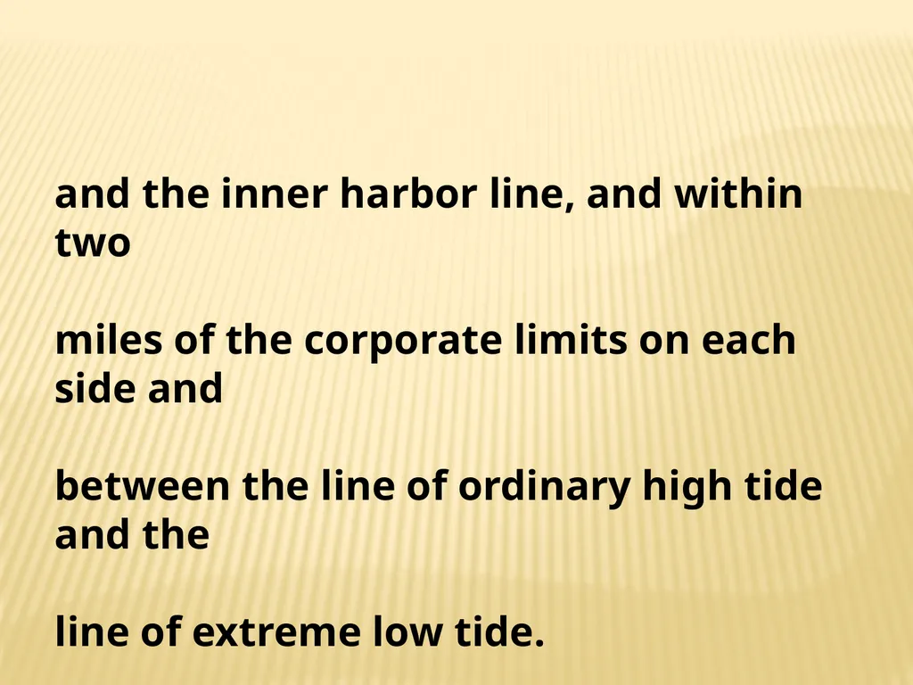 Tidelands, Shorelands & Riparian Boundaries From - slide 9 of 54
