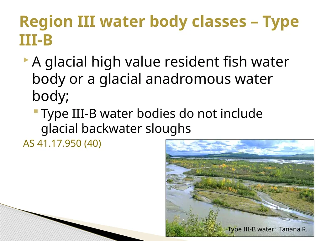 FRPA 101-E3 Riparian Management Standards Region - slide 11 of 55