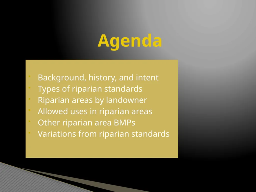 FRPA 101-E3 Riparian Management Standards Region - slide 2 of 55