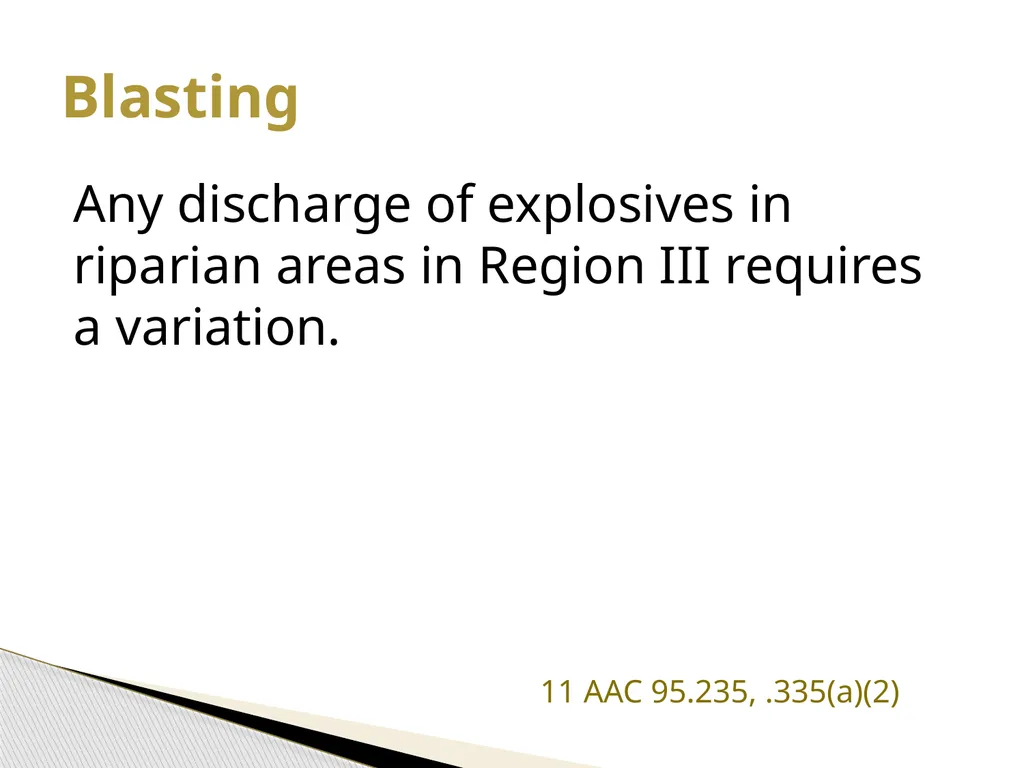 FRPA 101-E3 Riparian Management Standards Region - slide 37 of 55