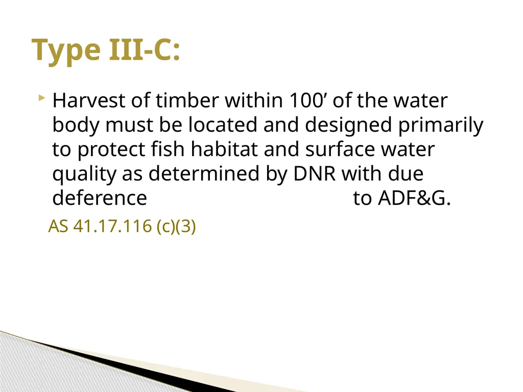 FRPA 101-E3 Riparian Management Standards Region - slide 19 of 55