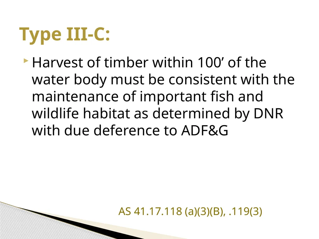 FRPA 101-E3 Riparian Management Standards Region - slide 23 of 55