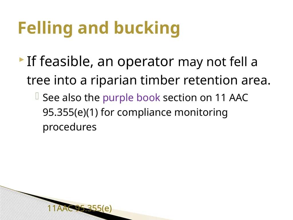 FRPA 101-E3 Riparian Management Standards Region - slide 34 of 55