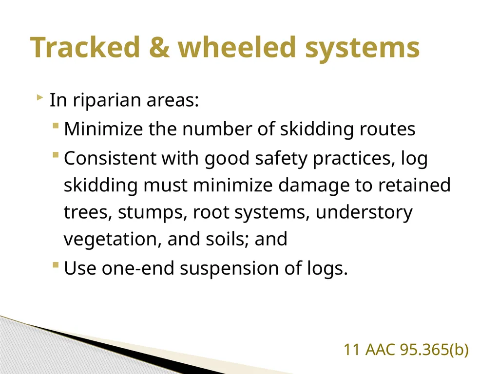 FRPA 101-E3 Riparian Management Standards Region - slide 41 of 55