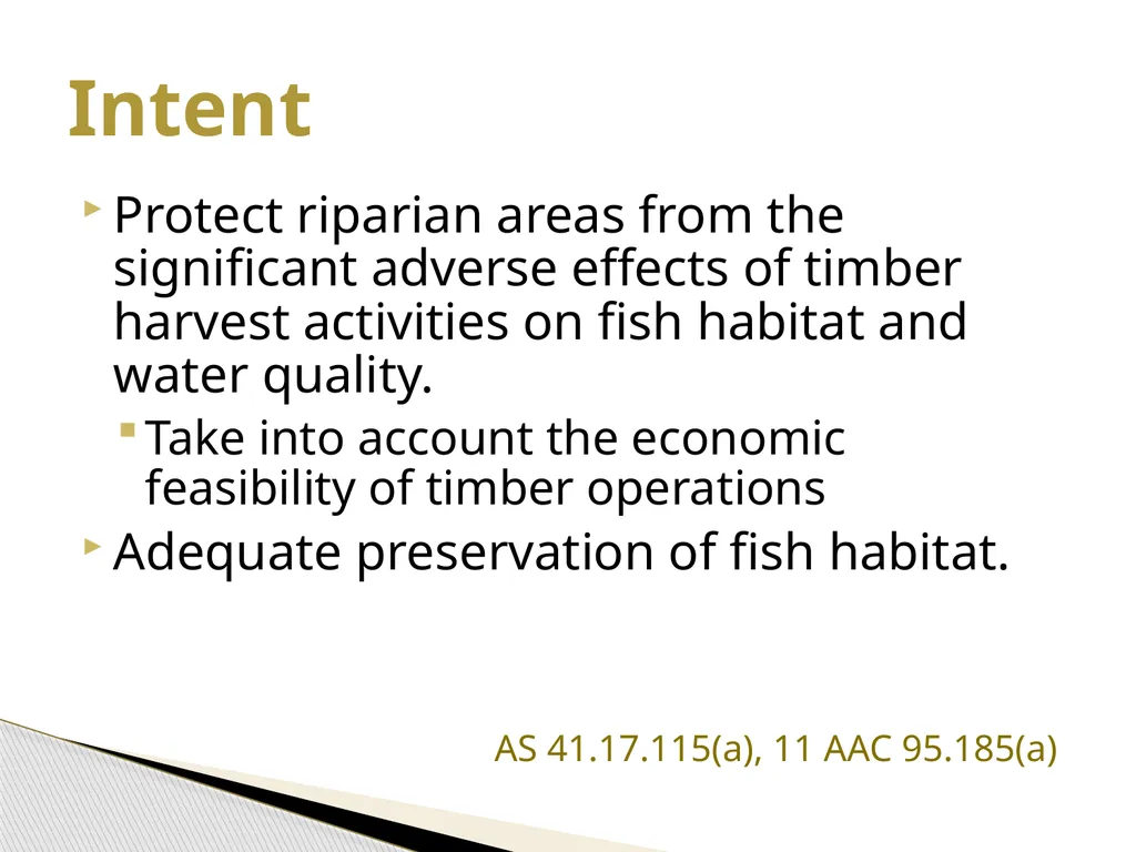 FRPA 101-E3 Riparian Management Standards Region - slide 5 of 55